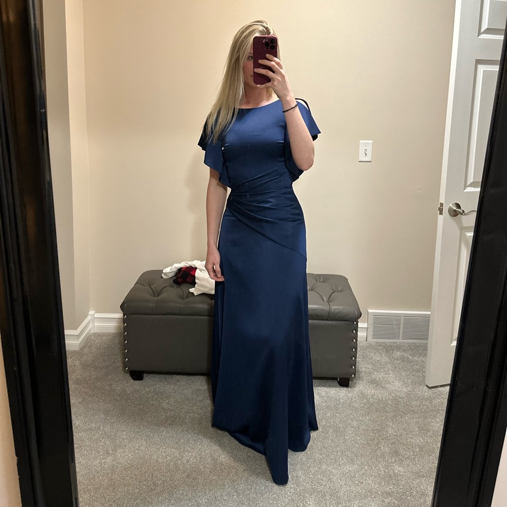 Gorgeous satin theia gown